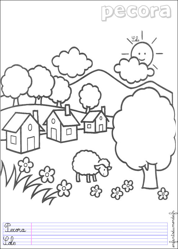 coloriage mouton 1